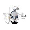 Fabricante de equipos de Keju China Left-Right Hand disponible Silla Dental Unidad